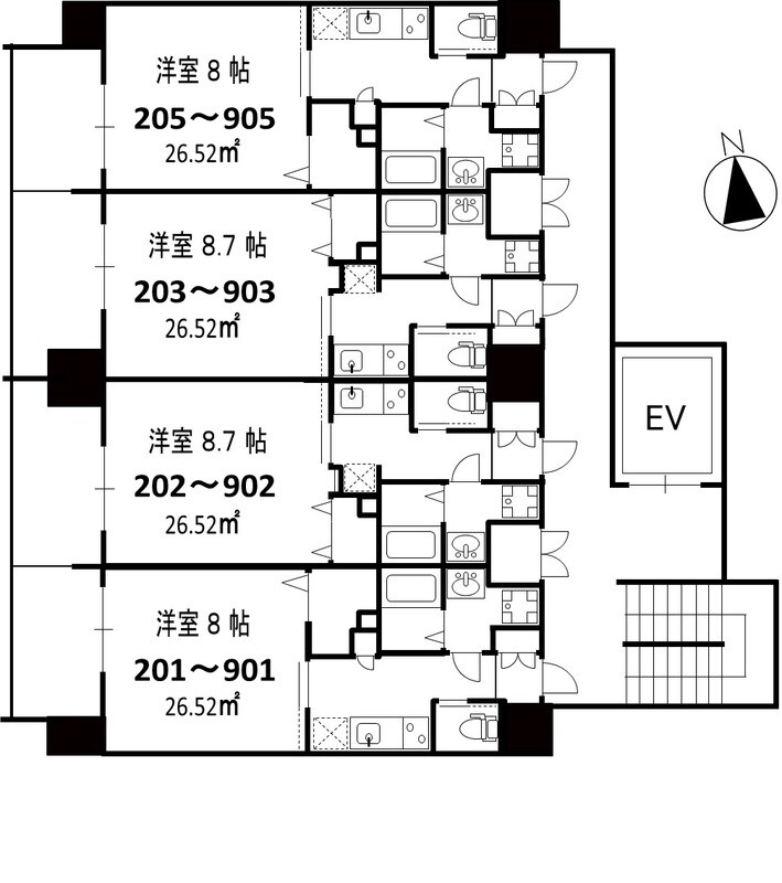 森小路駅 徒歩6分 2階の物件間取画像