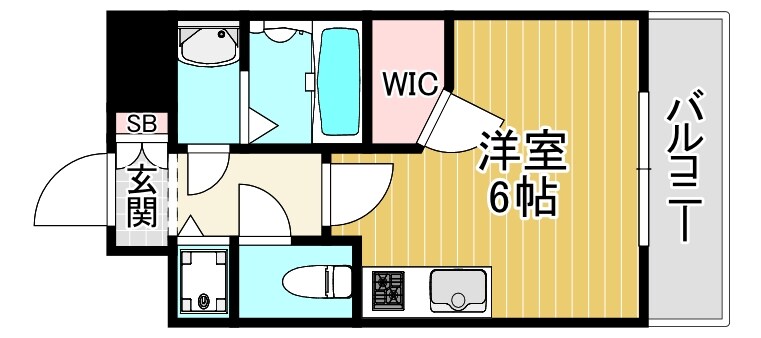 クレアート大阪トゥールビヨンの物件間取画像