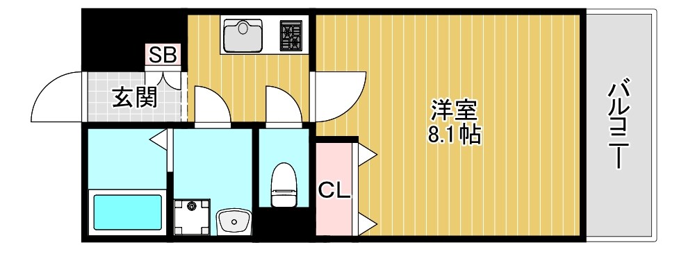 今福鶴見駅 徒歩14分 3階の物件間取画像