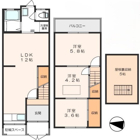 東浅香山町1丁テラスの物件間取画像