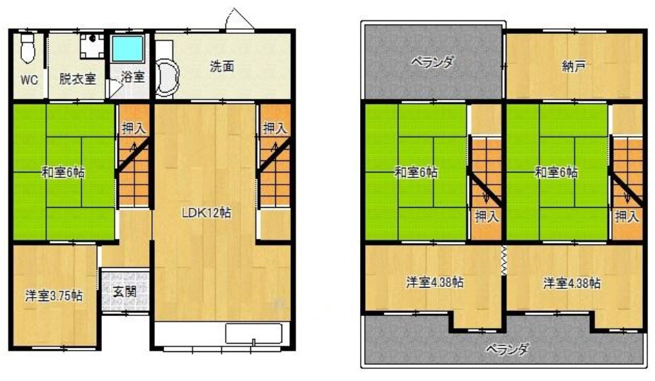 磁愛貸家の物件間取画像