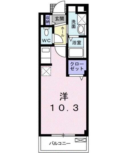 エステート・レイⅢの物件間取画像