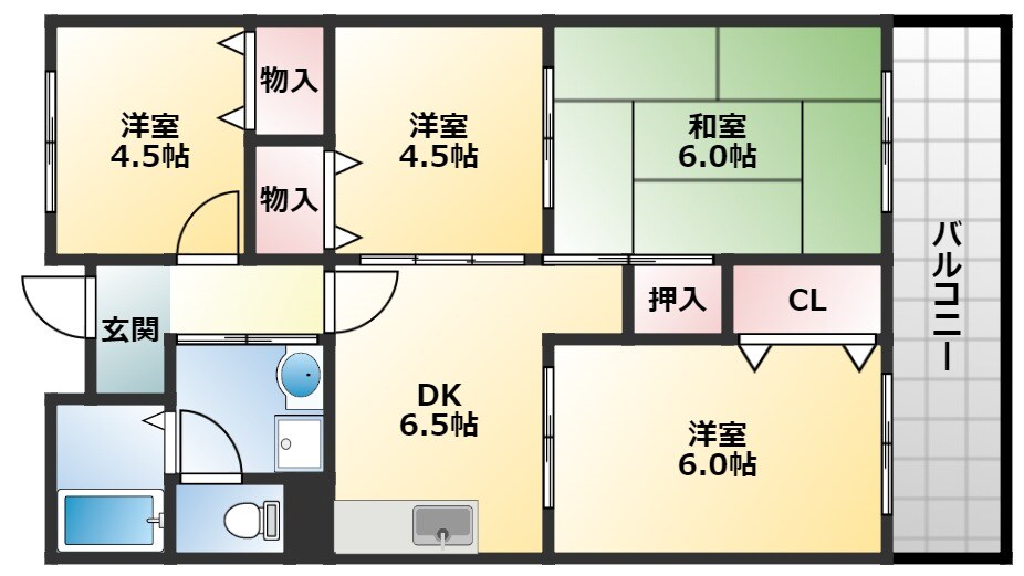 シャトーシュベルグの物件間取画像