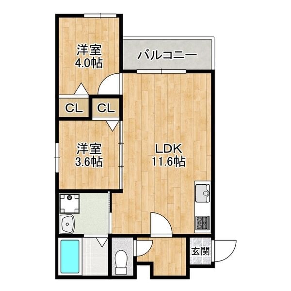 EST高見ノ里の物件間取画像