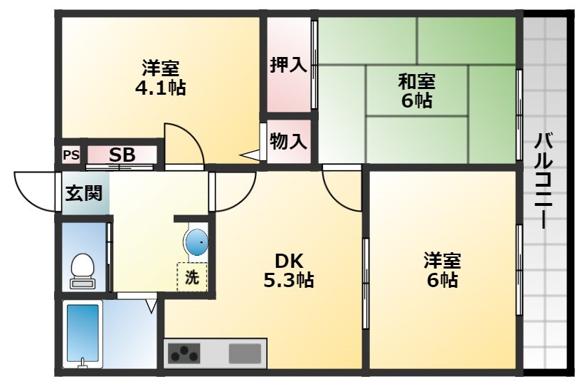 ハイツプレステージの物件間取画像