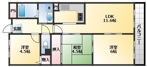 グランドールの物件間取画像