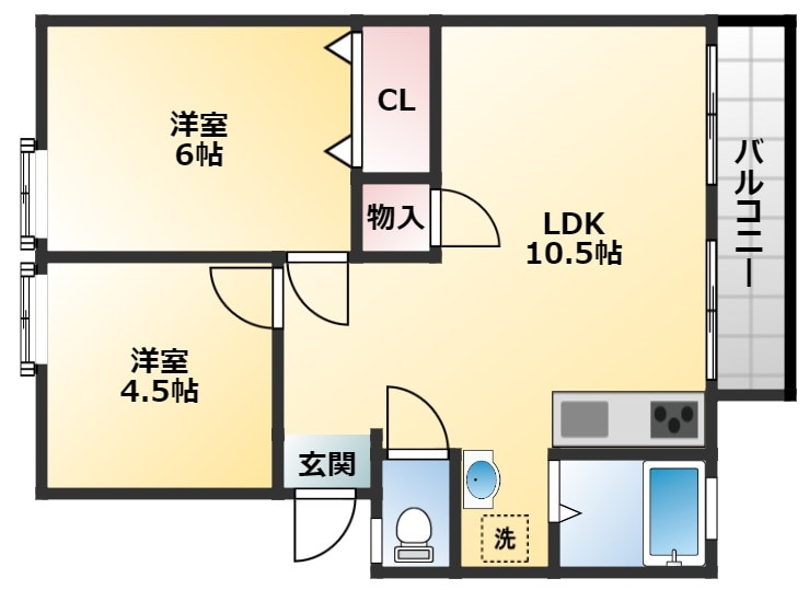 新栄プロパティー島泉Ⅱの物件間取画像