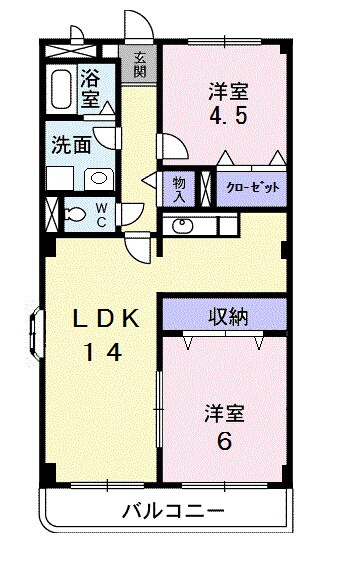 ドミールＡＭの物件間取画像