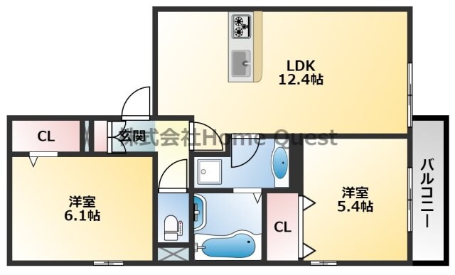 ブシュクリーAの物件間取画像