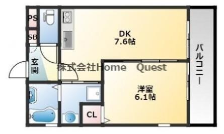 フウキパレス東山本の物件間取画像