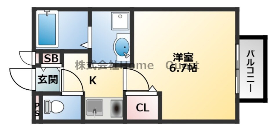 ル ボヌールの物件間取画像