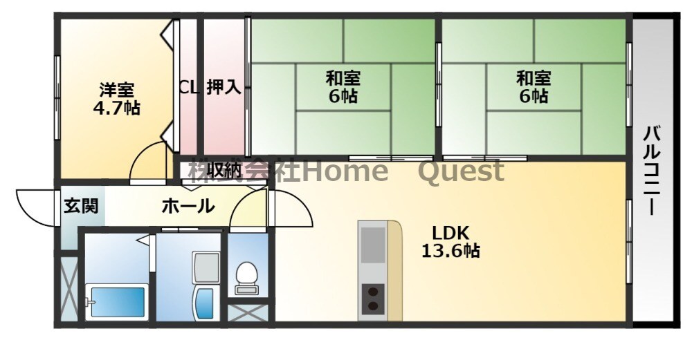 グランドゥール緑ヶ丘の物件間取画像