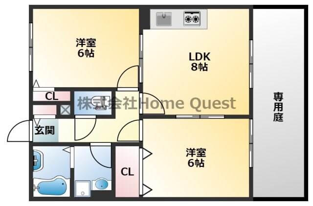 リヴィエール菱南の物件間取画像