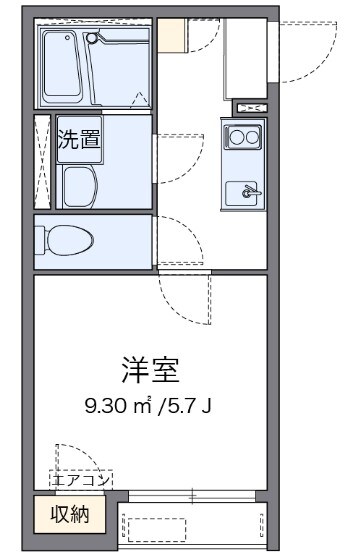 クレイノヒューゲル七番館の物件間取画像