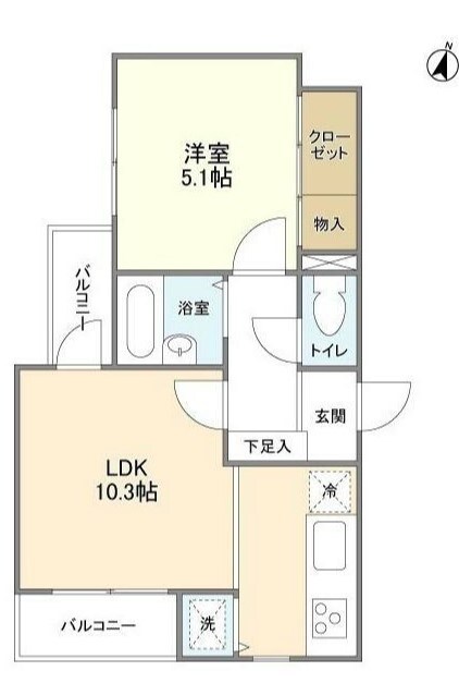 コスモ宮崎台ロフトアーバンの物件間取画像