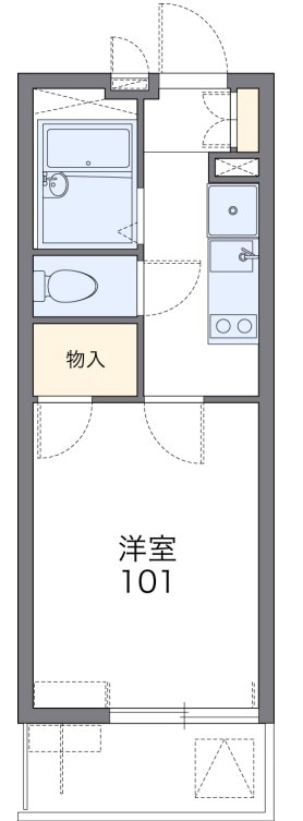 レオパレス純Ⅳの物件間取画像