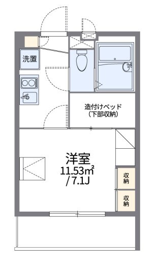 レオパレス多摩ぶらーまの物件間取画像