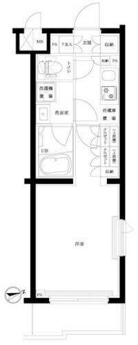 ルーブル武蔵中原参番館の物件間取画像