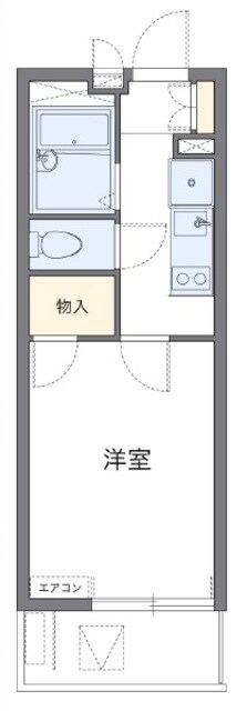 レオパレス元住吉桜下の物件間取画像