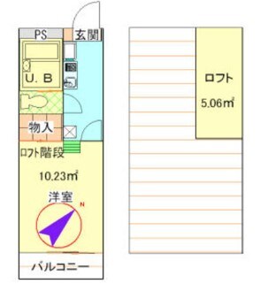 エクセレントルームⅠの物件間取画像