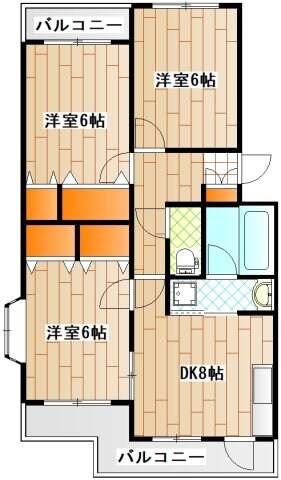 宮崎台オークビレッジＥ棟の物件間取画像