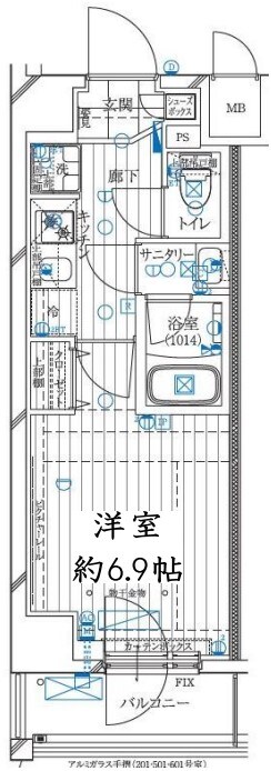 レガリス溝の口の物件間取画像