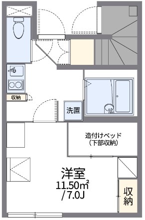 千歳烏山駅 徒歩13分 1階の物件間取画像