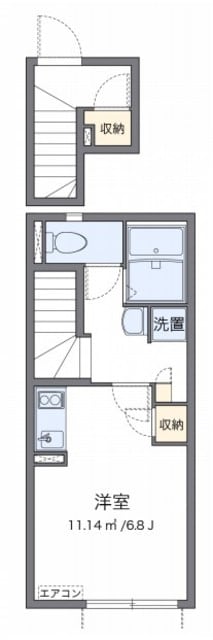 クレイノアオキハイツの物件間取画像