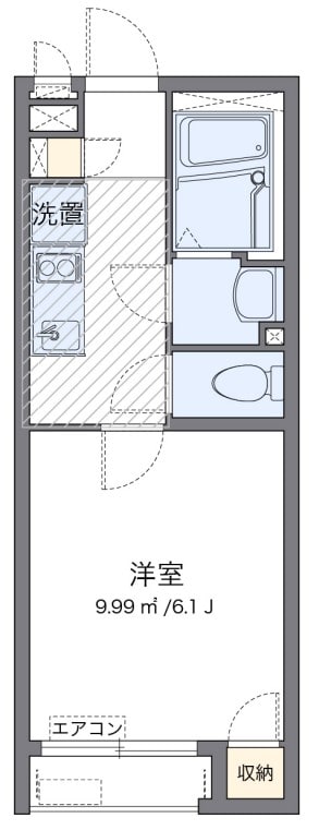 クレイノ杉山Ⅳの物件間取画像