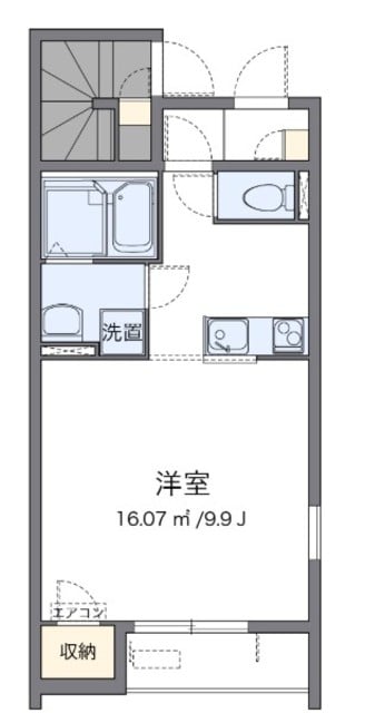 クレイノ結の物件間取画像