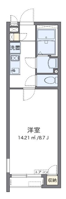 クレイノ親明閣の物件間取画像