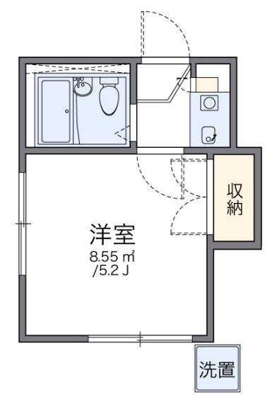 八幡山駅 徒歩5分 1階の物件間取画像