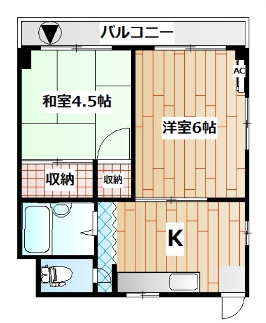 第2三浦マンションの物件間取画像