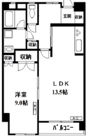 ヴェルセ用賀の物件間取画像