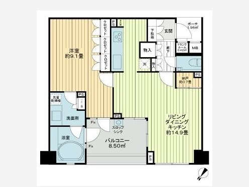 田園ステーションテラスの物件間取画像