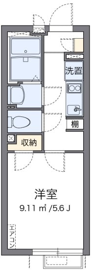 クレイノ西調布の物件間取画像