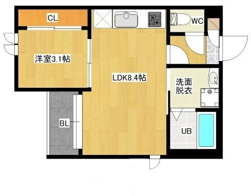 大橋駅 徒歩20分 2階の物件間取画像