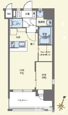 西鉄福岡（天神）駅 徒歩10分 3階の物件間取画像