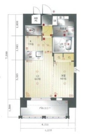 大濠公園駅 徒歩7分 9階の物件間取画像