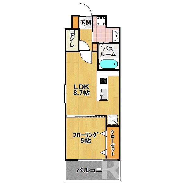 東比恵駅 徒歩7分 6階の物件間取画像