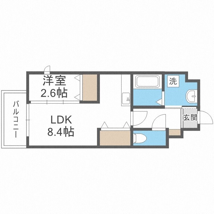 竹下駅 徒歩17分 7階の物件間取画像