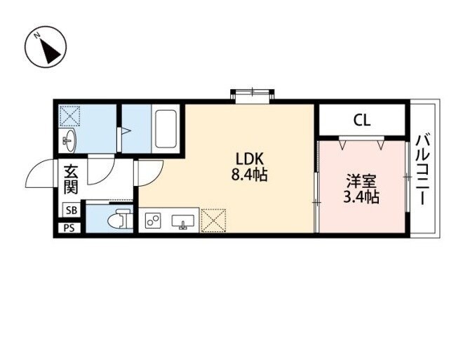 abetina野芥の物件間取画像