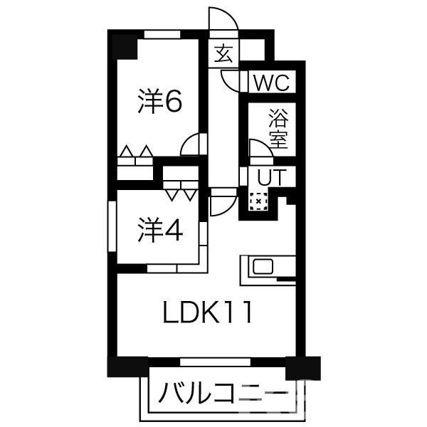 プレスタイル箱崎ステーションの物件間取画像