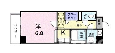 プレジデント姪浜駅前の物件間取画像