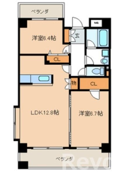 姪浜駅 徒歩8分 2階の物件間取画像