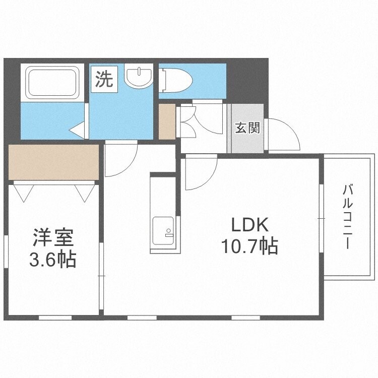 箱崎宮前駅 徒歩4分 2階の物件間取画像