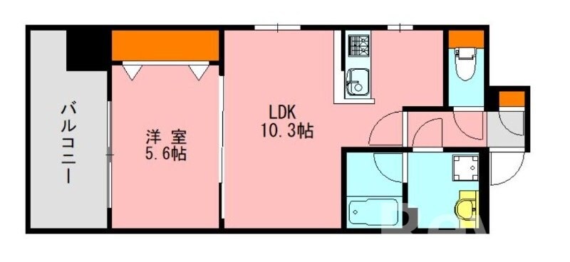 博多駅 徒歩13分 5階の物件間取画像