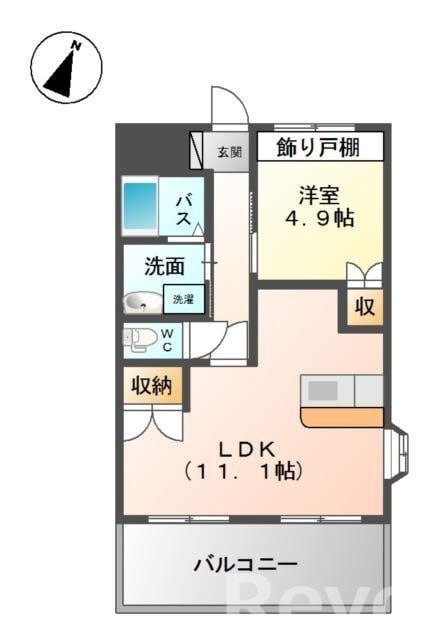 次郎丸駅 徒歩10分 3階の物件間取画像