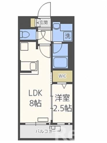 六本松駅 徒歩1分 11階の物件間取画像