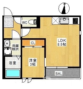 GRANDTIC筑紫通りの物件間取画像